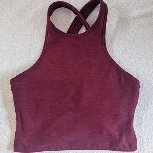 Beyond Yoga Spacedye Studio Cropped Tank Size Small Red